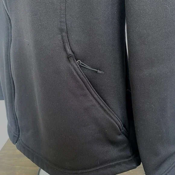 The North Face Black Zip Up Jacket Lined Mock Neck Womens Size XL - Picture 4 of 6